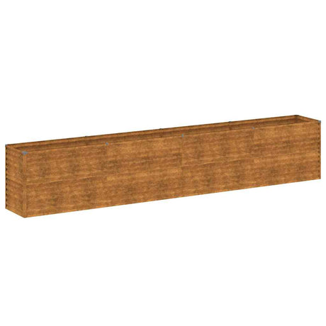 Vidaxx erhöhte Gartenbox 385x50x69 cm Cortenstahl