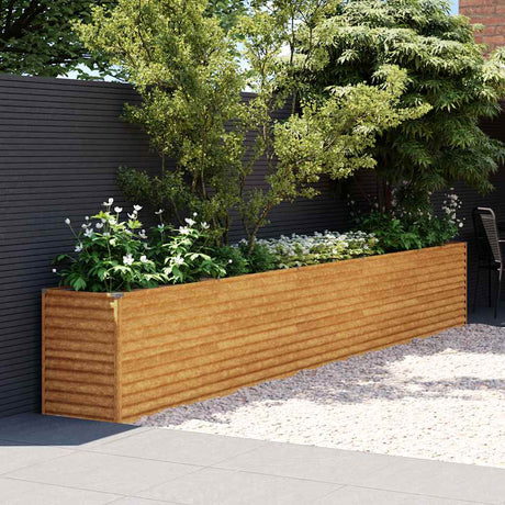 Vidaxx erhöhte Gartenbox 482x50x69 cm Cortenstahl