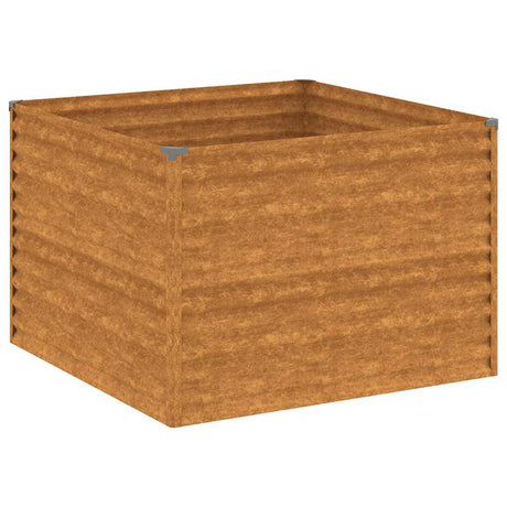 VIDAXL -Pflanzer erhoben 100x100x69 cm Cortenstaal