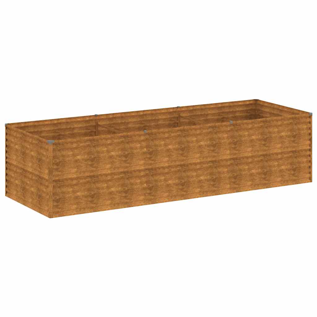 Vidaxl plantenbak verhoogd 290x100x69 cm cortenstaal