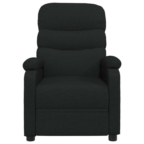 Vidaxl fauteuil verstelbaar stof zwart
