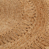 Vidaxl Teppich um 120 cm geflochtene Jute