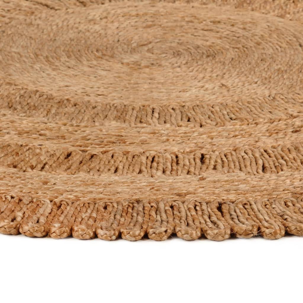 Vidaxl Teppich um 150 cm geflochtene Jute