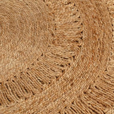 Vidaxl Teppich um 150 cm geflochtene Jute