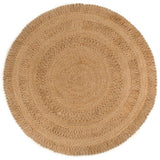 Vidaxl Teppich um 180 cm geflochtene Jute
