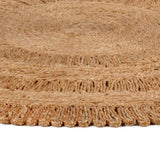 Vidaxl Teppich um 180 cm geflochtene Jute