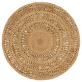 Vidaxl Teppich um 90 cm geflochtene Jute