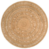 Vidaxl Teppich um 150 cm geflochtene Jute