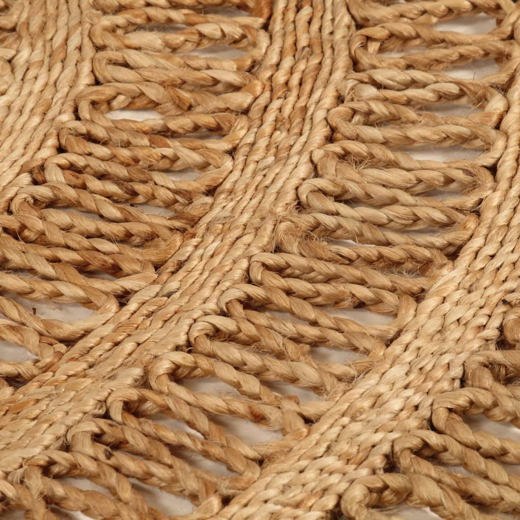 Vidaxl Teppich um 150 cm geflochtene Jute
