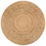 Vidaxl Teppich um 180 cm geflochtene Jute