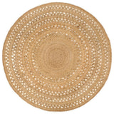 Vidaxl Teppich um 180 cm geflochtene Jute