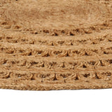 Vidaxl Teppich um 180 cm geflochtene Jute