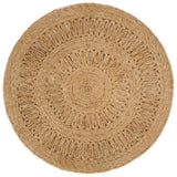 Vidaxl Teppich um 90 cm geflochtene Jute