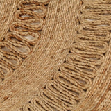 Vidaxl Teppich um 90 cm geflochtene Jute