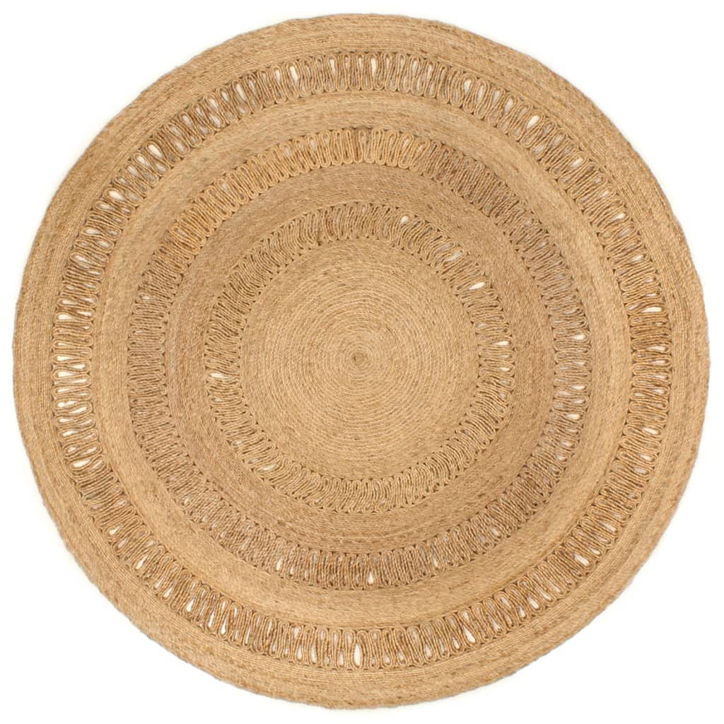 Vidaxl Teppich um 180 cm geflochtene Jute
