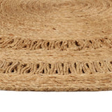Vidaxl Teppich um 180 cm geflochtene Jute