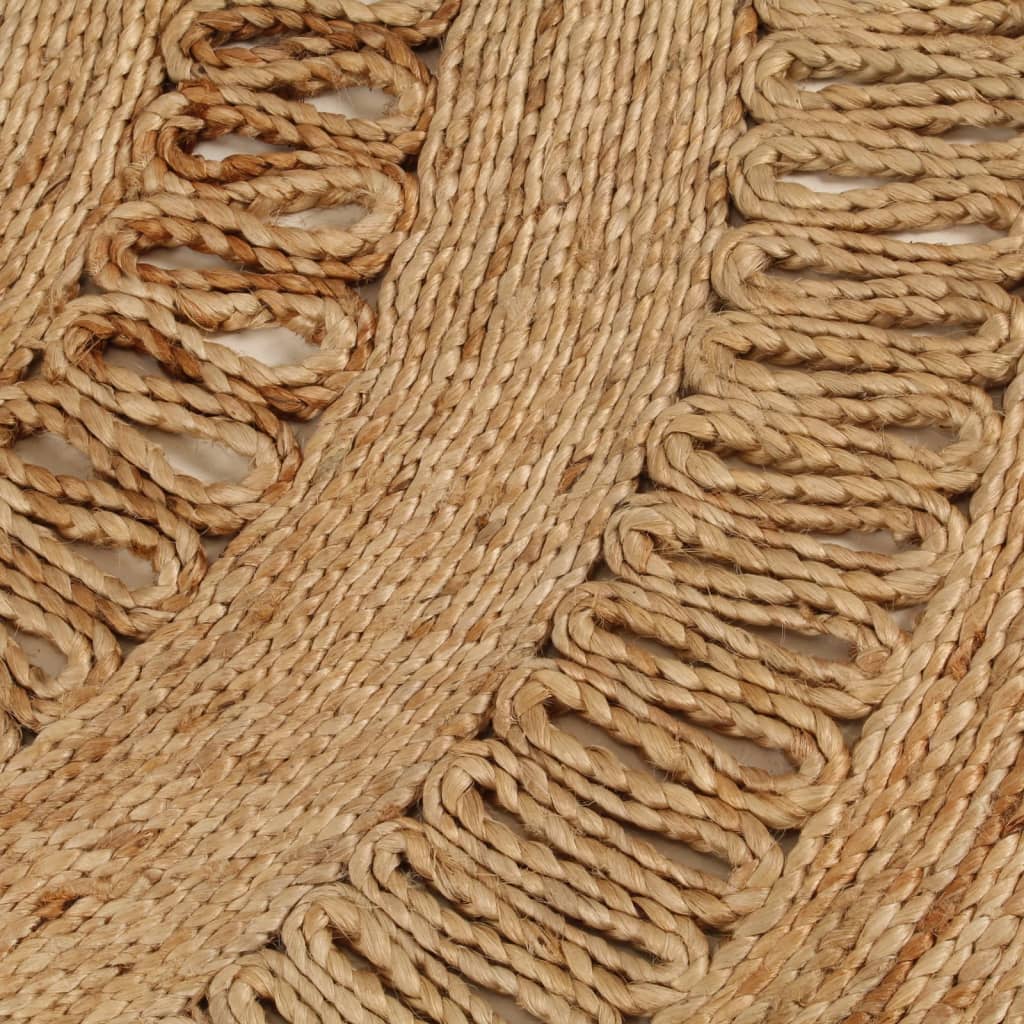Vidaxl Teppich um 180 cm geflochtene Jute