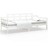 Vidaxl slaapbank massief grenenhout wit 90x200 cm