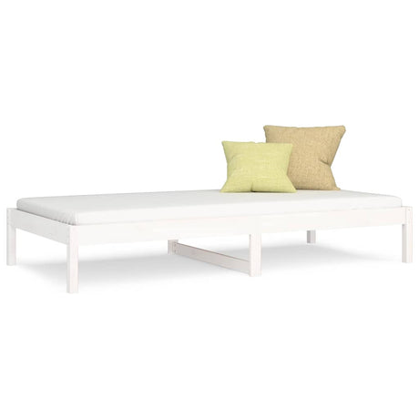 Vidaxl slaapbank zonder matras 80x200 cm massief grenenhout wit