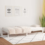 Vidaxl slaapbank zonder matras 80x200 cm massief grenenhout wit