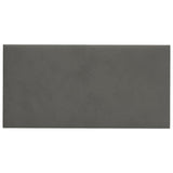 Vidaxl -Wandplatten 12 ST 2,16 m² 60 x 30 cm Samt dunkelgrau