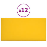 Vidaxl -Wandplatten 12 ST 2,16 m² 60 x 30 cm Samtgelbgelb