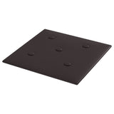 Vidaxl Wandpaneele 12 ST 1,08 m² 30 x 30 cm künstliches Lederschwarz