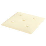 Vidaxl -Wandpaneele 12 ST 1,08 m² 30 x 30 cm Künstliche Ledercreme -Colored