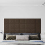 Vidaxl Wandpaneele 12 ST 1,08 m² 30 x 30 cm künstliches Lederbraun