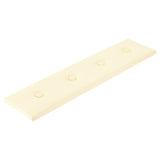Vidaxl -Wandpaneele 12 ST 1,08 m² 60x15 cm Künstliche Ledercreme -Colored