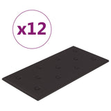 Vidaxl Wandpaneele 12 ST 2,16 m² 60 x 30 cm künstliches Lederschwarz