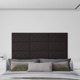 Vidaxl Wandpaneele 12 ST 2,16 m² 60 x 30 cm künstliches Lederschwarz
