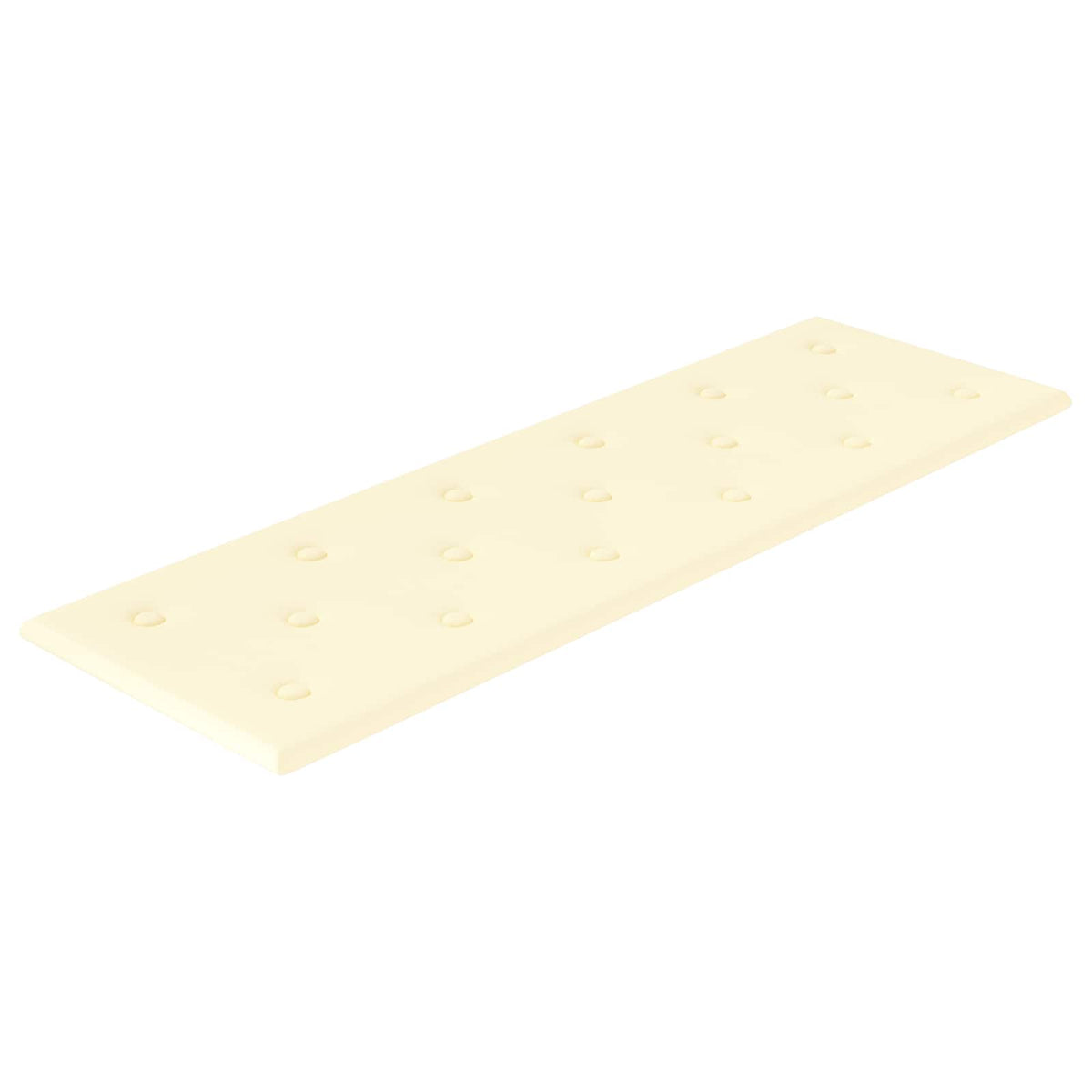 Vidaxl wandhoofdbord 12 st crème nep leer