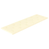 Vidaxl wandhoofdbord 12 st crème nep leer