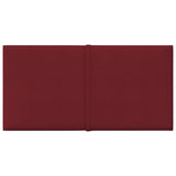 Vidaxl Wandpaneele 12 Stcs 0,54 m² 30x15 cm Stoffwein rot