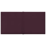 Vidaxl Wandpaneele 12 Stcs 0,54 m² 30 x 15 cm Stoff lila
