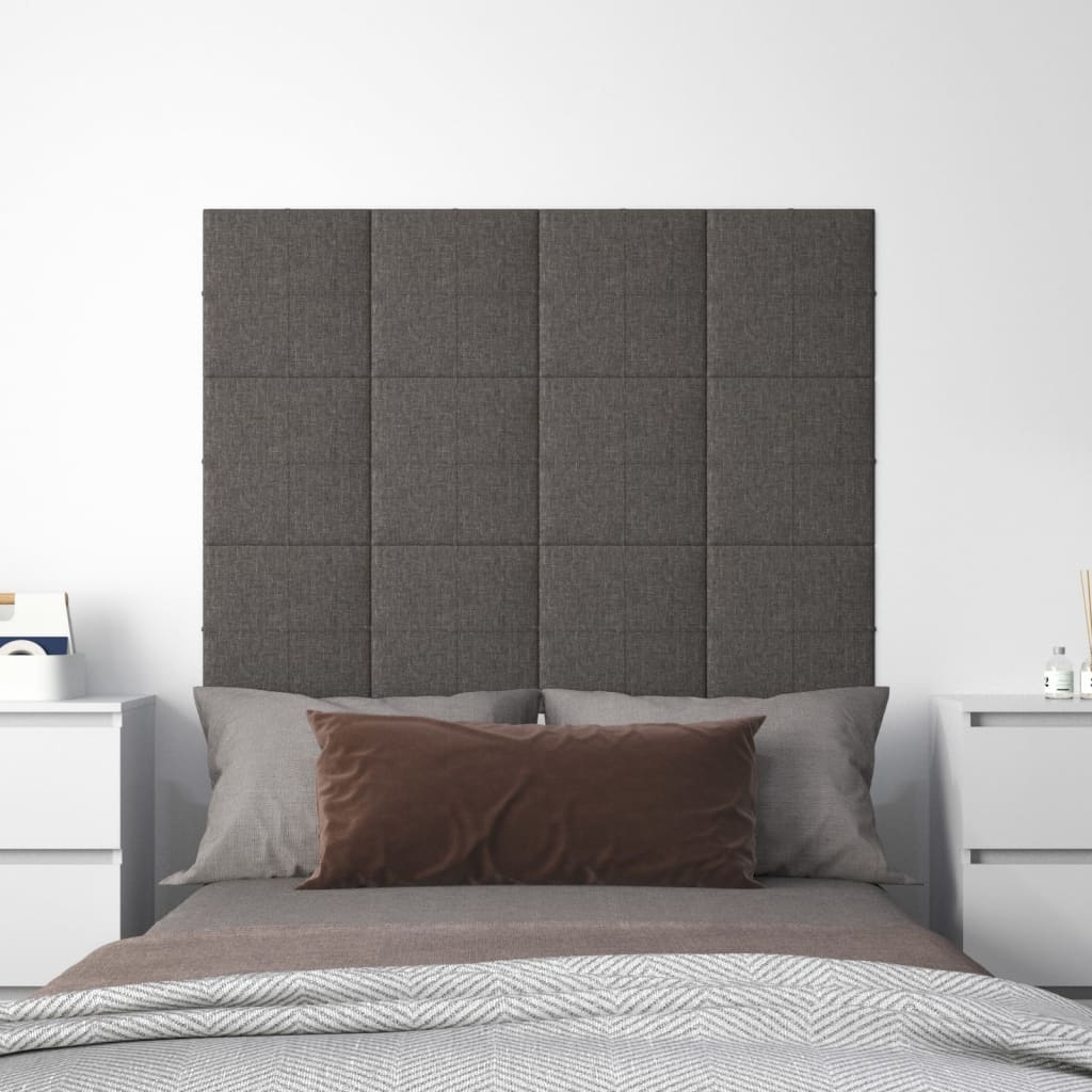 Vidaxl -Wandplatten 12 ST 1,08 m² 30 x 30 cm Dunkelgrau
