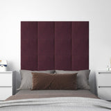 Vidaxl -Wandplatten 12 ST 1,08 m² 30 x 30 cm Stoff lila