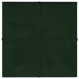 Vidaxl -Wandplatten 12 ST 1,08 m² 30 x 30 cm Samt dunkelgrün