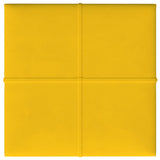 Vidaxl -Wandplatten 12 ST 1,08 m² 30 x 30 cm Samtgelbgelb