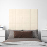 VIDAXL -Wandpaneele 12 ST 1,08 m² 30 x 30 cm Samtcreme -Colored