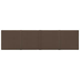 Vidaxl -Wandplatten 12 ST 1,08 m² 60x15 cm Stoffbraun