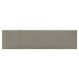 Vidaxl -Wandplatten 12 ST 1,08 m² 60x15 cm Samt hellgrau