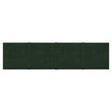 Vidaxl -Wandpaneele 12 ST 1,08 m² 60x15 cm Samt dunkelgrün