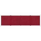 Vidaxl -Wandpaneele 12 ST 1,08 m² 60x15 cm Samtweinrot rot