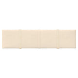 VIDAXL -Wandpaneele 12 ST 1,08 m² 60 x 15 cm Samtcreme -Colored