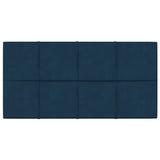 Vidaxl -Wandplatten 12 ST 2,16 m² 60 x 30 cm Samtblau