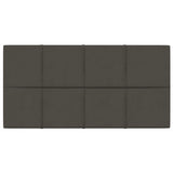 Vidaxl -Wandplatten 12 ST 2,16 m² 60 x 30 cm Samt dunkelgrau