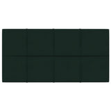 Vidaxl -Wandplatten 12 ST 2,16 m² 60 x 30 cm Samt dunkelgrün