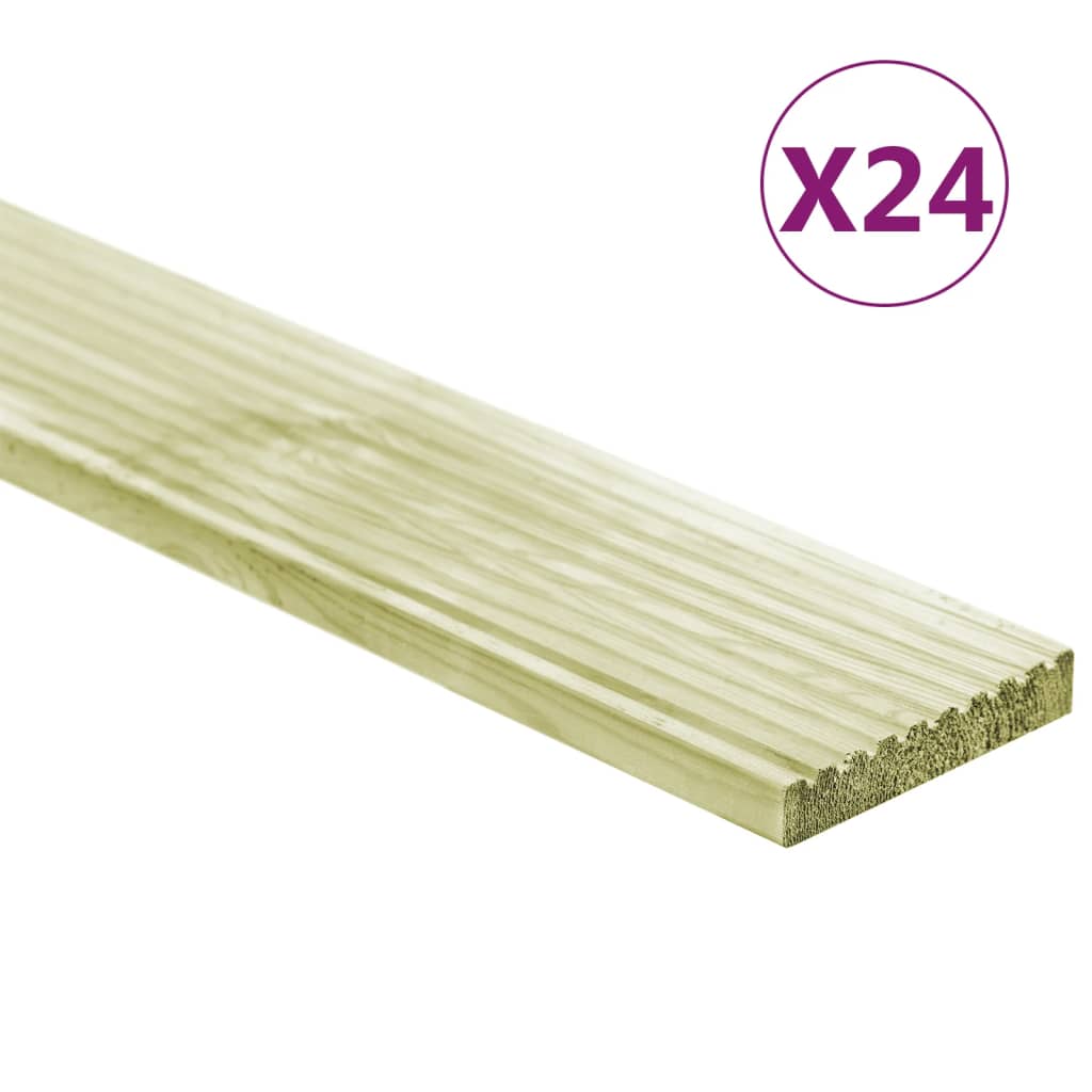 VIDAXL -TERRA -Boards 24 ST 3,48 m² 1 m Festkiefer
